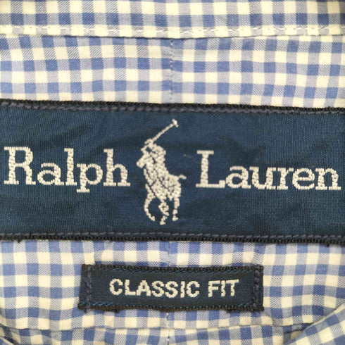 ラルフローレン RALPH LAUREN 90s CLASSIC FIT ポニー刺繍 チェック柄BDシャツ メンズ JPN:S