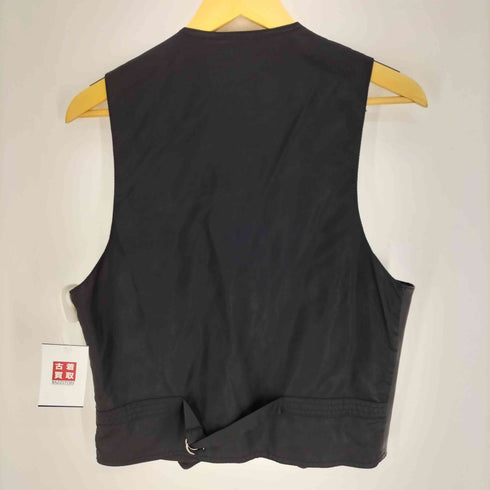 ギャップ Gap 80S レザー ナイロン 切替 5B ベスト ジレ メンズ
