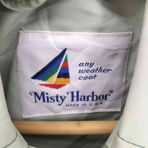 90S Misty Harbor USA製 Textured Dacron Polyester ポリ ステンカラー コート レディース 14 REG