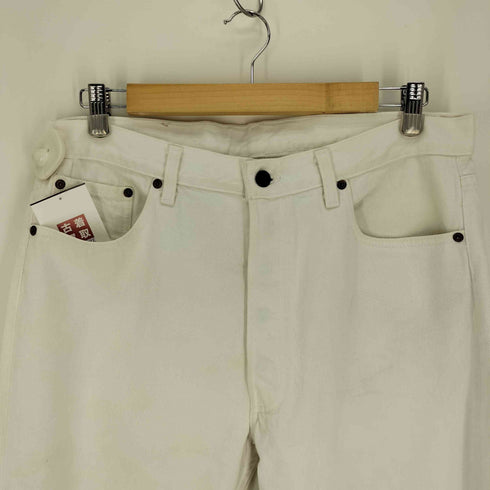 リーバイス Levis 90S USA製 501 ボタン裏 520 刻印 Rタブ 5ポケット ホワイト デニム パンツ カットオフ メンズ W:36 L:30