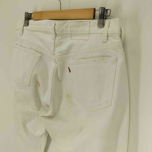 リーバイス Levis 90S USA製 501 ボタン裏 520 刻印 Rタブ 5ポケット ホワイト デニム パンツ カットオフ メンズ W:36 L:30