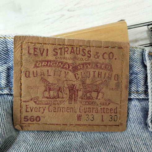 リーバイス Levis 00S 560 LOOSE FIT ジップフライ 5ポケット ワイド テーパード デニム パンツ 2002年製 メンズ W:33 L:30