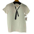 アニエスベー agnes b. PARIS Vネック プリント Tシャツ レディース Tイ