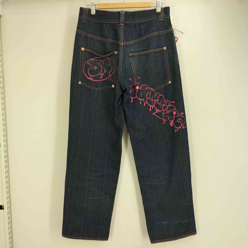 オクトパスアーミー OCTOPUS ARMY 90-00S ペイント ワイドデニムパンツ  メンズ JPN:M