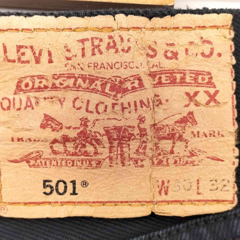 リーバイス Levis ユーロ トルコ製 501 ブラック 後染め メンズ W330/L32