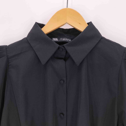 ザラ ZARA シャーリングデザインパフスリーブブラウス レディース import:S