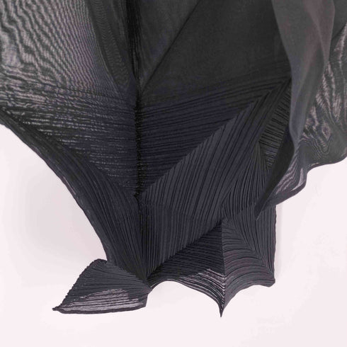 イッセイミヤケ ISSEY MIYAKE 25SS SHADE AND SHADED DRESS 変形 ラミープリーツ アシンメトリーワンピース レディース 2