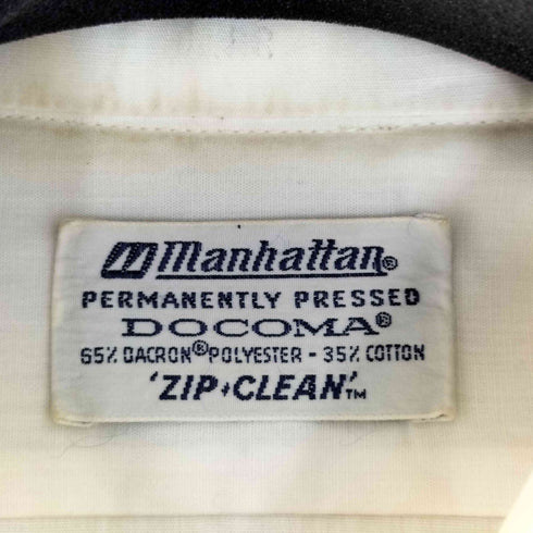 マンハッタン Manhattan 70s DOCOMA ワンポケットL/Sシャツ メンズ 16 1/2