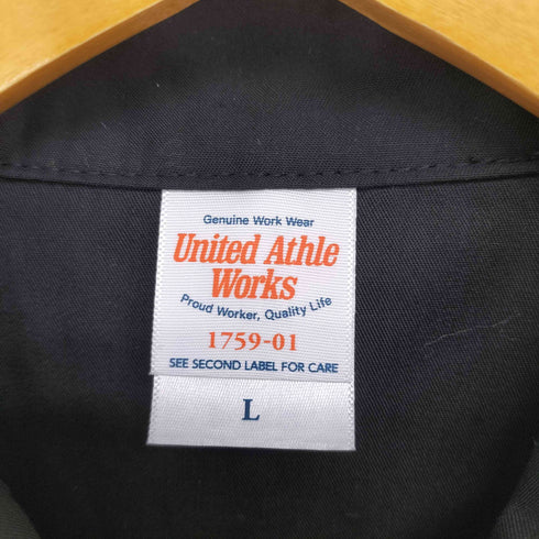 ユナイテッドアスレ UNITED ATHLE オープンカラー ショートスリーブ シャツ メンズ JPN:L