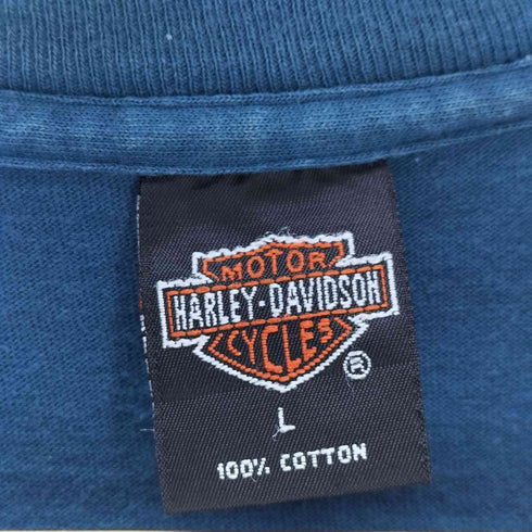 ハーレーダビッドソン HARLEY-DAVIDSON 90S エンジンプリントTシャツ HOLOUBEK シングルステッチ メンズ JPN:L