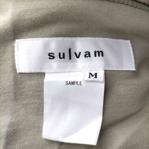 サルバム sulvam サイドスリットステッチデザインボートネックスウェット メンズ JPN:M