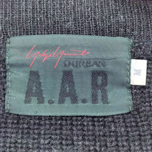 ヨウジヤマモトダーバン アール Yohji Yamamoto DURBAN A.A.R 90s フロントポケット ウールニット リブカーディガン メンズ JPN:M