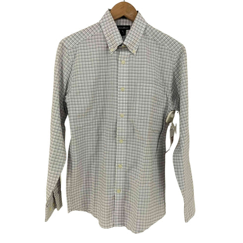 エディーバウアー Eddie Bauer WRINKLE FREE ボタンダウン チェックシャツ メンズ XS