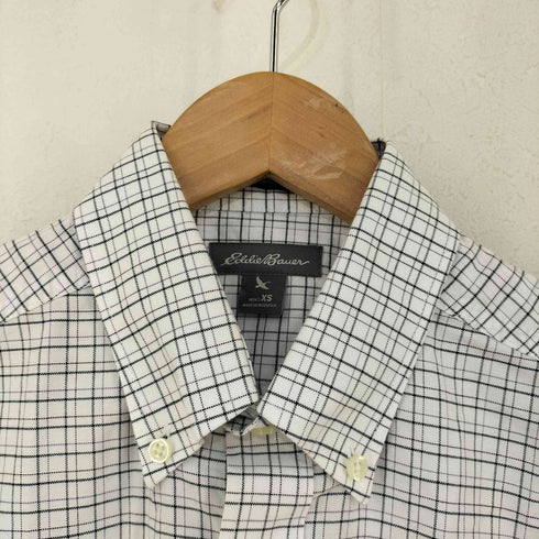 エディーバウアー Eddie Bauer WRINKLE FREE ボタンダウン チェックシャツ メンズ XS