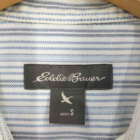 エディーバウアー Eddie Bauer 刺繍ロゴ ボタンダウン ストライプシャツ メンズ S