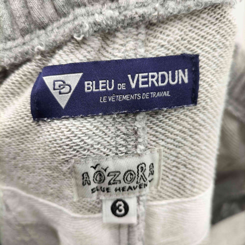 アオゾラブルーヘブン AOZORA BLUE HEAVEN BLEU DE VERDUN 裏毛製品染めダブルニー メンズ 3