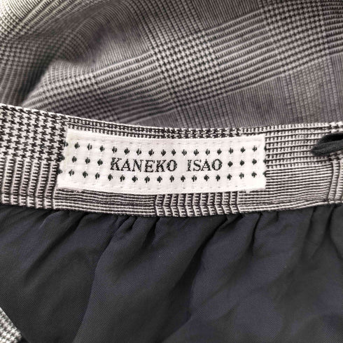 カネコイサオ KANEKO ISAO グレンチェック ロングスカート レディース
