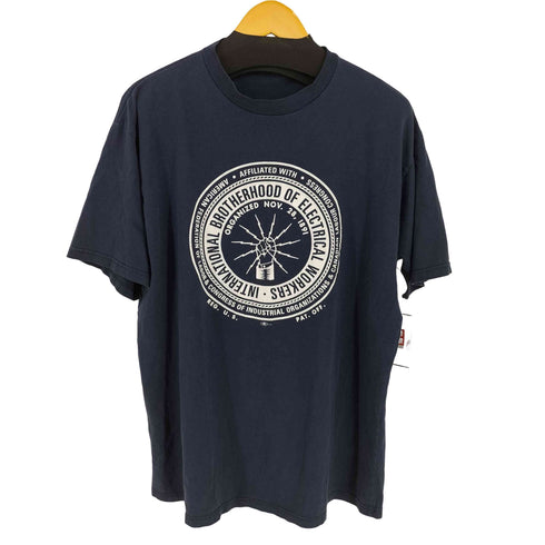 UFCW IBEW USA製 国際電気労働組合 クルーネックTシャツ メンズ import:XL