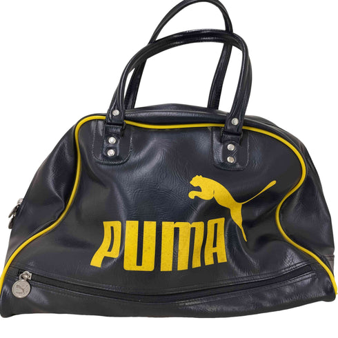 プーマ PUMA ロゴプリント ビニール ボストン バッグ Y2K メンズ