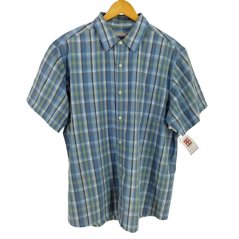 BREAKWATER レーヨンポリ オンブレ レギュラーカラーシャツ メンズ import:XL