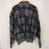 イッセイミヤケメン ISSEY MIYAKE MEN 80S 筆タグ シルク混 総柄 ショールカラー ウール カーディガン メンズ FREE