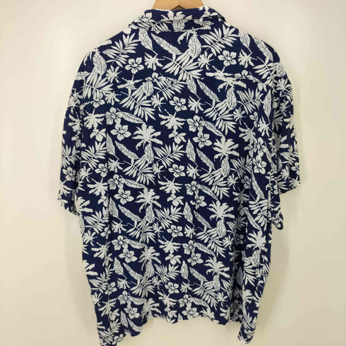 ジップファイブ ZIP FIVE ハイビスカス柄 フローラル S/S アロハ シャツ メンズ JPN:L