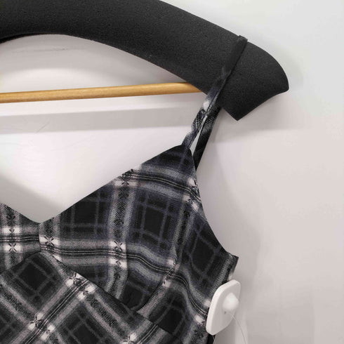 NEW OPEN チェックキャミワンピース レディース import:S