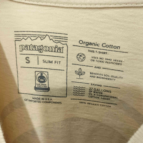 パタゴニア patagonia SLIM FIT 両面プリントL/S Tシャツ レディース S