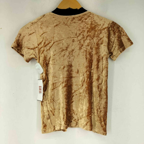ベースレンジ BASERANGE ベロアTシャツ Omo Tee レディース