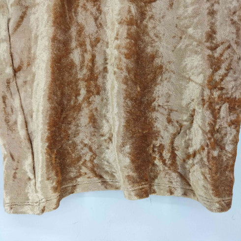ベースレンジ BASERANGE ベロアTシャツ Omo Tee レディース