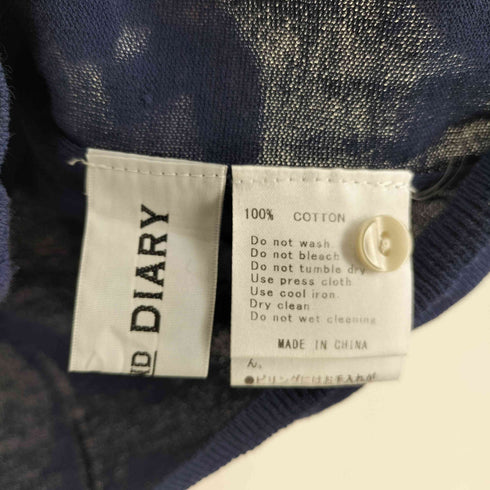STAMP AND DIARY コットン 五分袖 2WAY ワイド カーディガン レディース
