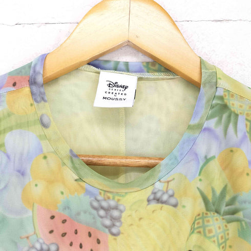 マウジー moussy 24SS MD TROPICAL SHEER Tシャツ Y2K レディース FREE