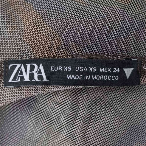ザラ ZARA 総柄サイドギャザーセカンドスキン レディース JPN:XS