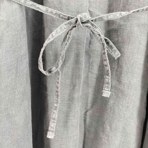 プール POOL IDEE いろいろの服 リネン 半袖 ワイド フレア ロング ワンピース レディース ONE SIZE