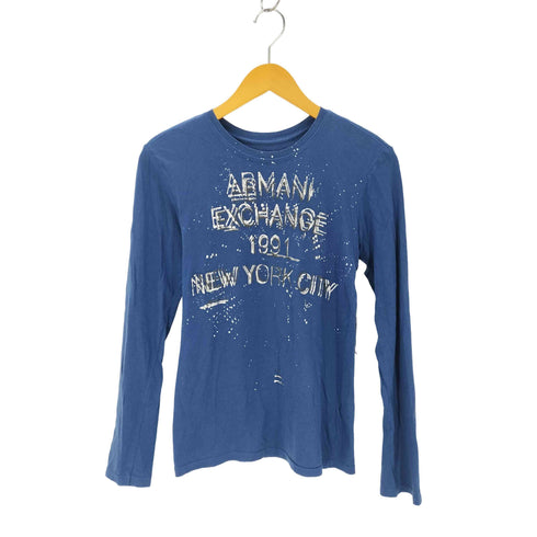 アルマーニエクスチェンジ ARMANI EXCHANGE 00S プリントクルーネックカットソー チビT Y2K archive レディース JPN:XS