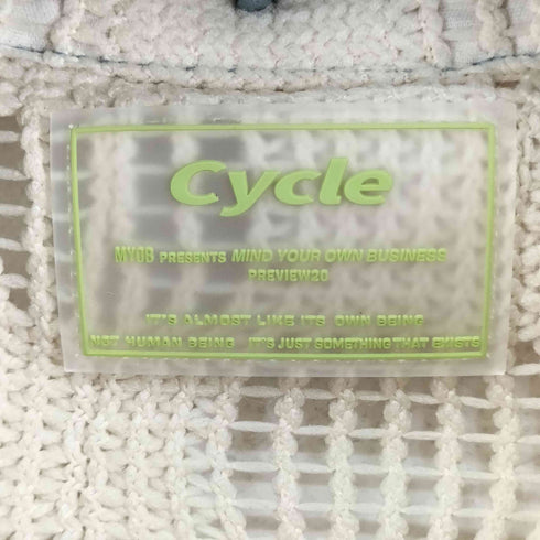 CYCLE テクノメッシュ クロシェ カーディガン レディース