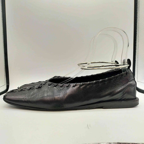 ジルサンダー JIL SANDER BALLERINA バレリーナ スクエアトゥ レースアップ バレエシューズ メタルアンクレット メンズ EUR:40