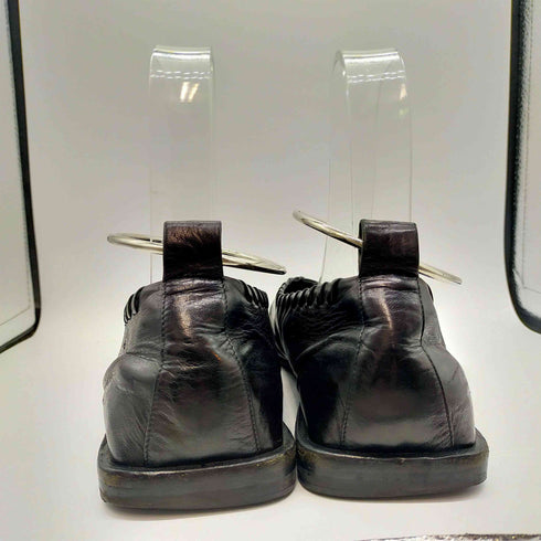 ジルサンダー JIL SANDER BALLERINA バレリーナ スクエアトゥ レースアップ バレエシューズ メタルアンクレット メンズ EUR:40