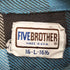 ファイブブラザー FIVE BROTHER 80s USA製 2P チェックネルシャツ メンズ JPN:L