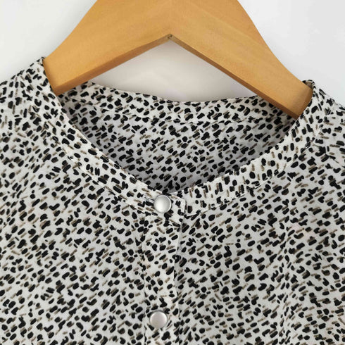 ユナイテッドアローズグリーンレーベルリラクシング UNITED ARROWS green label relaxing CB バンドカラー フレンチ ブラウス レディース FREE
