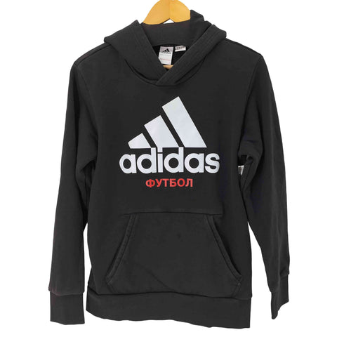 アディダス adidas フロントロゴプリントパーカー メンズ import:M