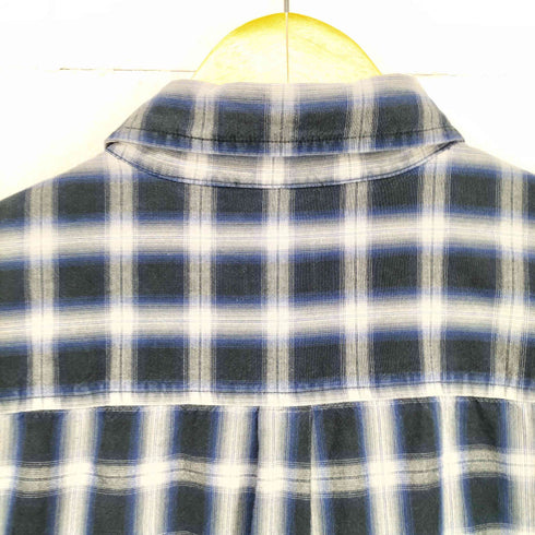 モッシモ MOSSIMO 90-00s BD オンブレチェックL/S シャツ メンズ JPN:L