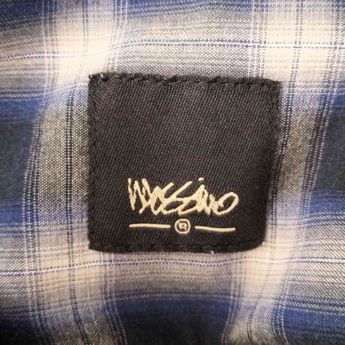 モッシモ MOSSIMO 90-00s BD オンブレチェックL/S シャツ メンズ JPN:L