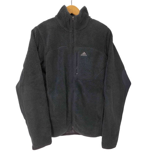 アディダス adidas フロントロゴ フリースジャケット メンズ import:L