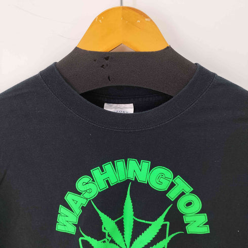 ポートアンドカンパニー PORT and COMPANY 00S S/S フロントプリントデザインクルーネックTシャツ メンズ