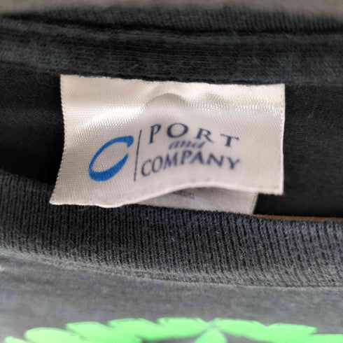 ポートアンドカンパニー PORT and COMPANY 00S S/S フロントプリントデザインクルーネックTシャツ メンズ