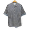 コムデギャルソンシャツ COMME des GARCONS SHIRT フランス製 ループカラー ドッキングストライプシャツ メンズ JPN:L