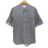 コムデギャルソンシャツ COMME des GARCONS SHIRT フランス製 ループカラー ドッキングストライプシャツ メンズ JPN:L