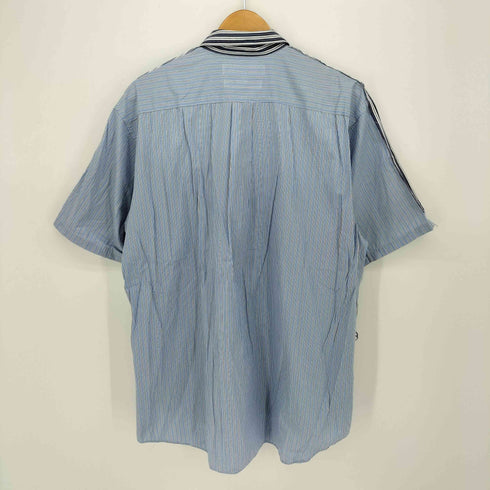 コムデギャルソンシャツ COMME des GARCONS SHIRT フランス製 ループカラー ドッキングストライプシャツ メンズ JPN:L