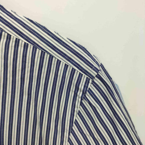 コムデギャルソンシャツ COMME des GARCONS SHIRT フランス製 ループカラー ドッキングストライプシャツ メンズ JPN:L